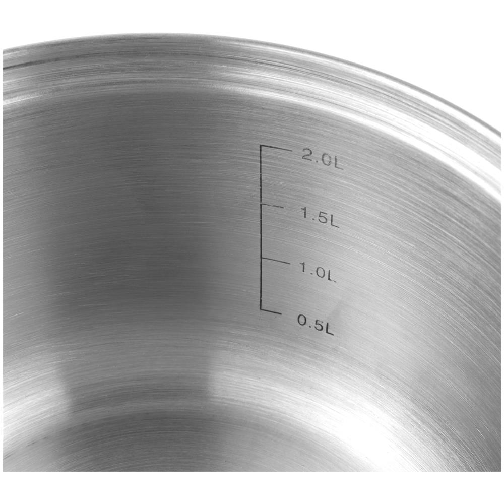 Pablo Batteria Da Cucina In Acciaio Inossidabile, 8 Pezzi, Induzione, Coperchi Vetro Argento - Foto 4