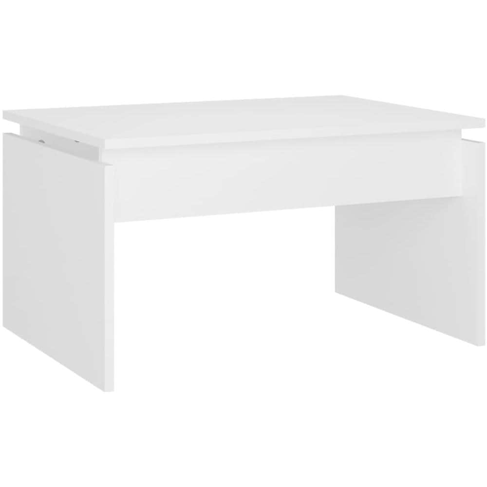 Tavolino da Salotto Bianco 68x50x38 cm Legno Multistrato - Foto 2