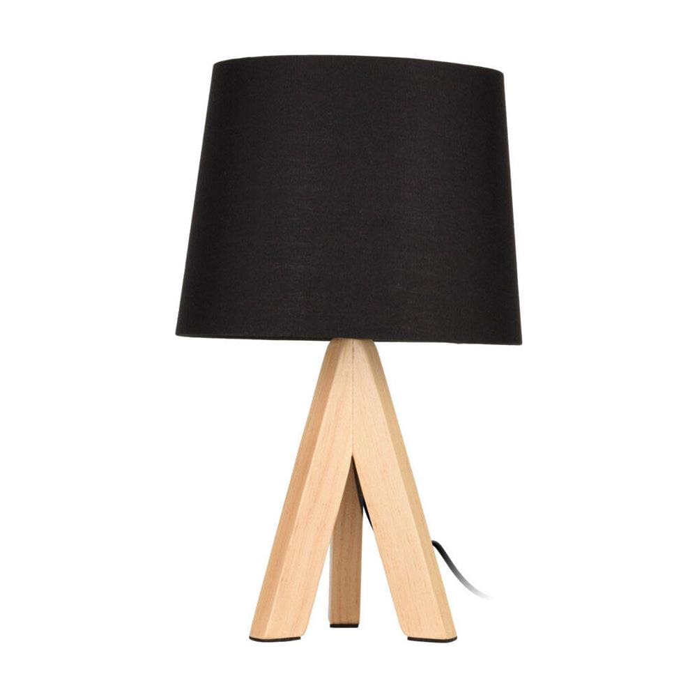 Lampada Da Terra Su Gambe In Legno, Altezza 29 Cm - Foto 1
