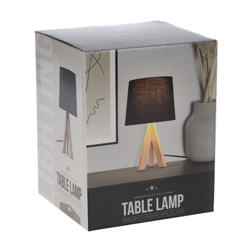 Lampada Da Terra Su Gambe In Legno, Altezza 29 Cm - Foto 3