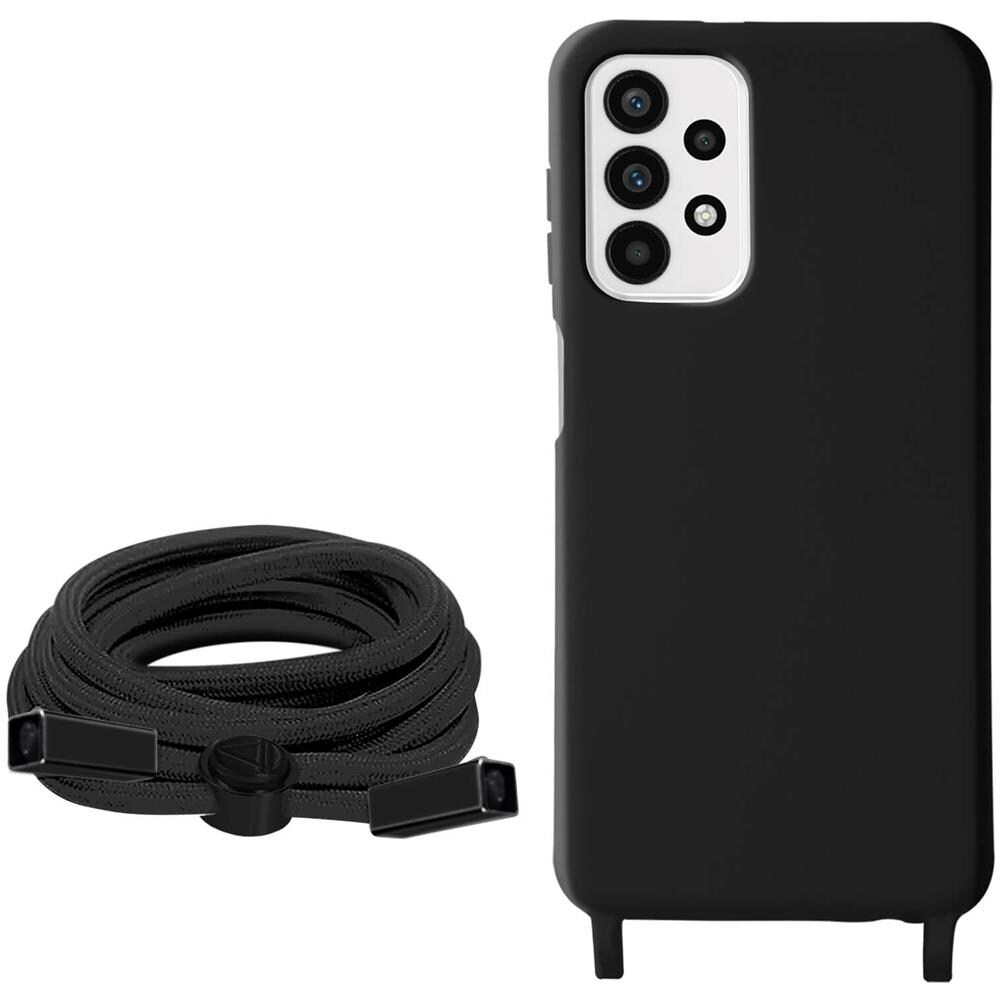 Cover Semirigida Per Samsung A23 5g / M23 5g Cordino Nylon Intrecciato 80 Cm - Foto 2