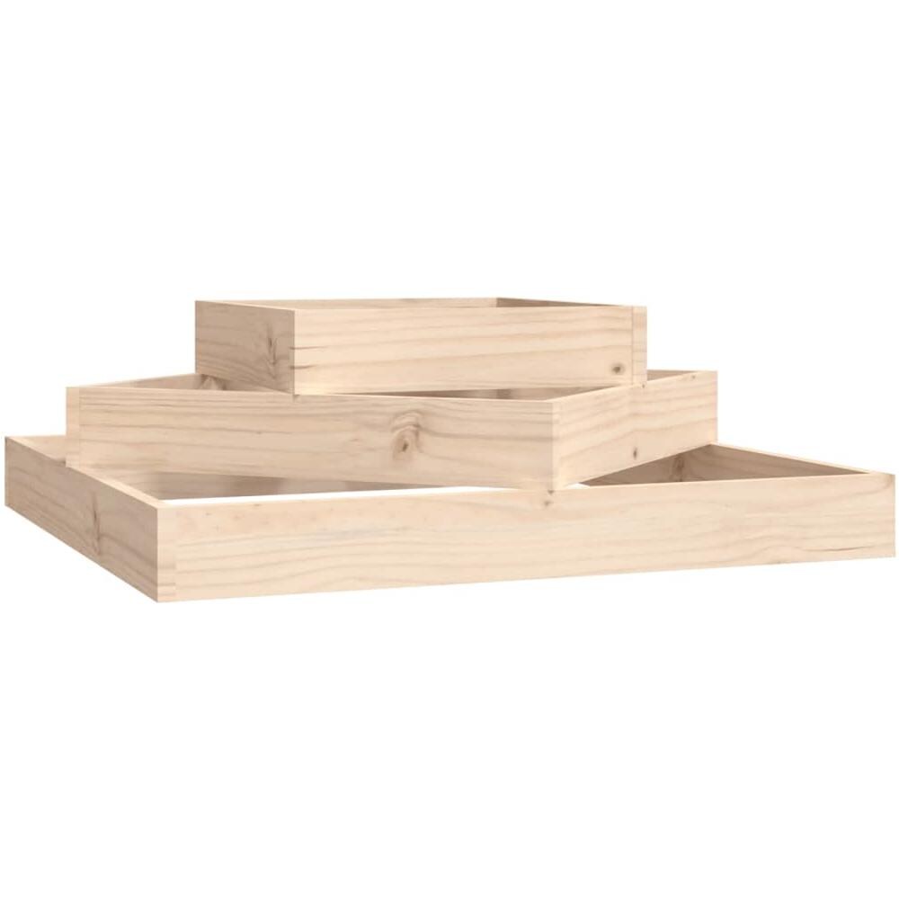 Fioriera 83x83x27 Cm In Legno Massello Di Pino - Foto 1