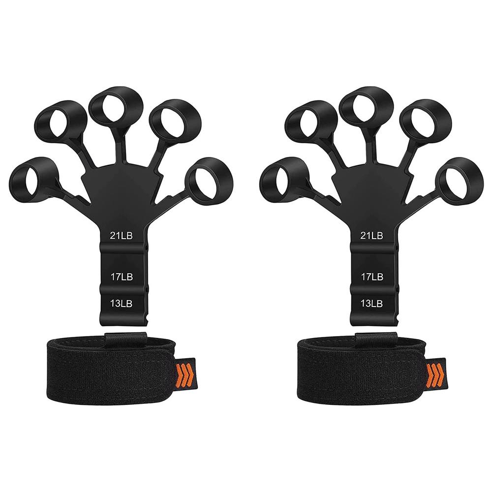 Finger Trainer Con 3 Diverse Resistenze Confezione Da 2 Nero - Foto 1