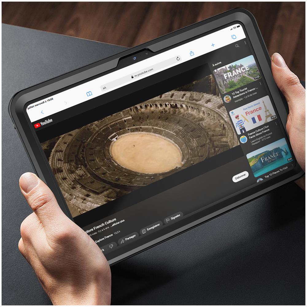 Cover Completa Per Ipad A16 / 10.9 2022 Waterproof 2m Anti-shock 4smarts Active Pro Nera - Foto 5