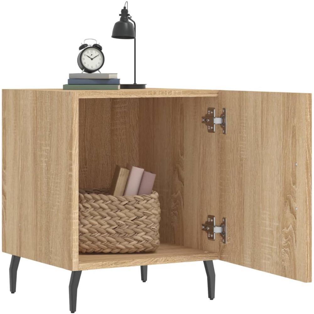 Comodini 2 Pz Rovere Sonoma 40x40x50 Cm In Legno Multistrato - Foto 3