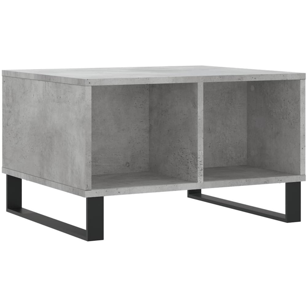 Tavolino Salotto Grigio Cemento 60x50x36,5 Cm Legno Multistrato - Foto 2