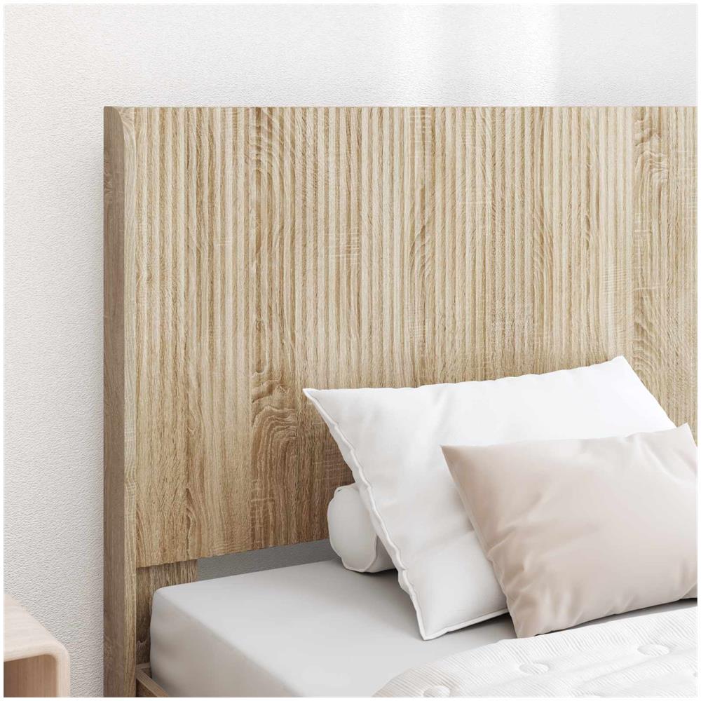 Struttura del letto con stoccaggio e testata Rovere Sonoma - Foto 2