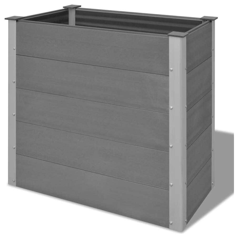 Fioriera Da Giardino In Wpc 100x50x91 Cm Grigia - Foto 8