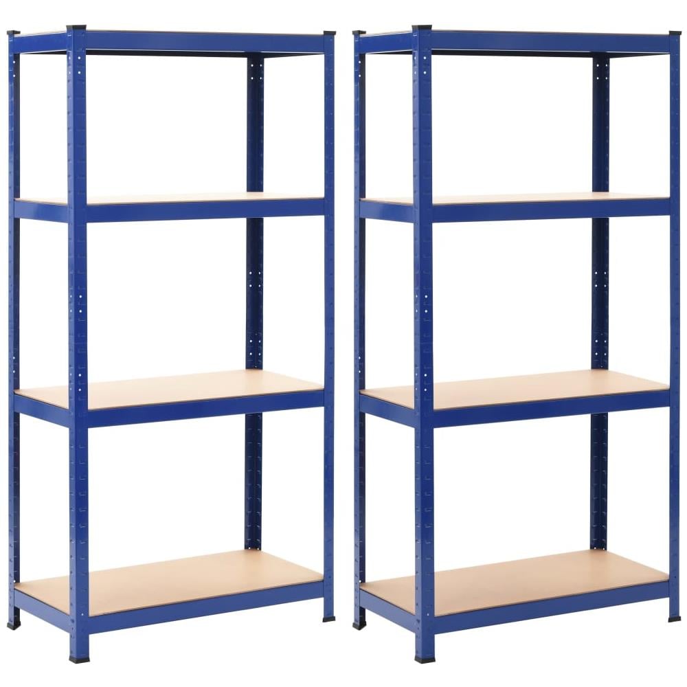 Questo resistente set di scaffali portaoggetti, composto da 2 ripiani, è la scelta ideale per cucine, lavanderie, scantinati, bagni, uffici e ovunque tu abbia bisogno di ulteriore spazio di archiviazione. I ripiani sono realizzati in MDF e supportati da un robusto telaio in acciaio con una capacità di carico fino a 320 kg. Caratterizzati da un design compatto, gli scaffali sfrutteranno al massimo lo spazio limitato. Grazie al trattamento di zincatura, le scaffalature sono res - Foto 1