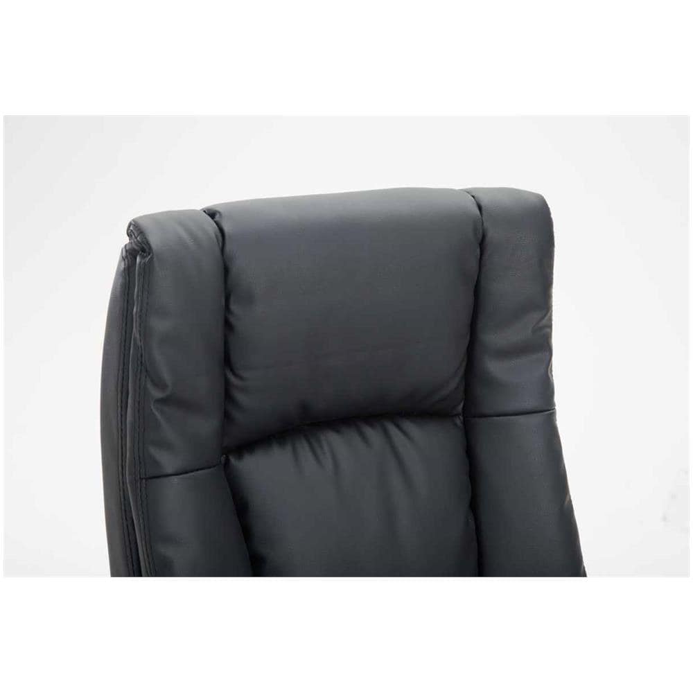Sedia Ufficio Sparta XL in Similpelle I Poltrona Direttore Ergonomica Oscillante I Sedia Girevole con Braccioli I Carico Max 140KG Nero - Foto 5