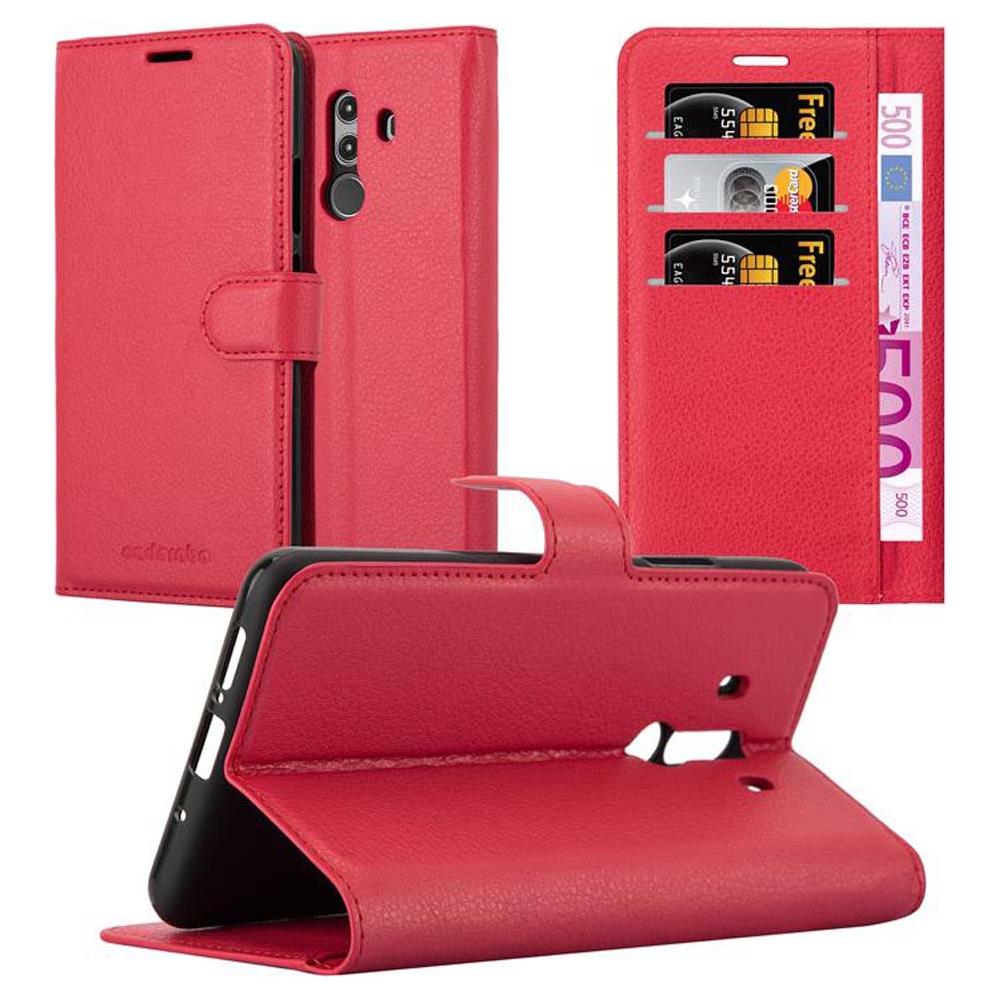Custodia Compatibile Con Huawei Mate 10 Pro In Rosso Carminio - Coperchio Protettiva Con Chiusura Magnetica, Funzione Stand E Tasca Per Le Carte - Foto 1