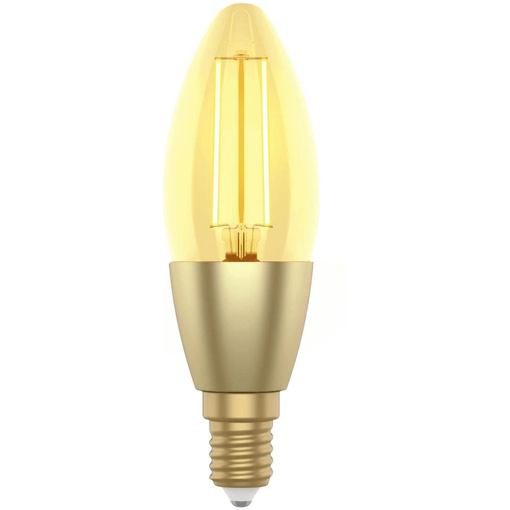 Lampadina Intelligente Candela E14 Ambra Calda 4,9w Led A Filamento Alexa Google Assistant, R5141 - Foto 1