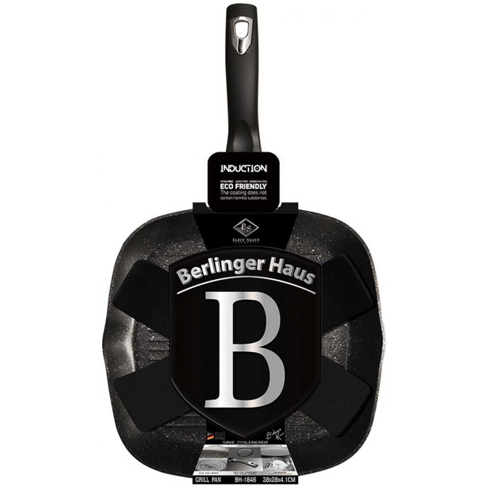 Padella Granito 28 Cm Bh-1846 Nero Argento - Foto 2