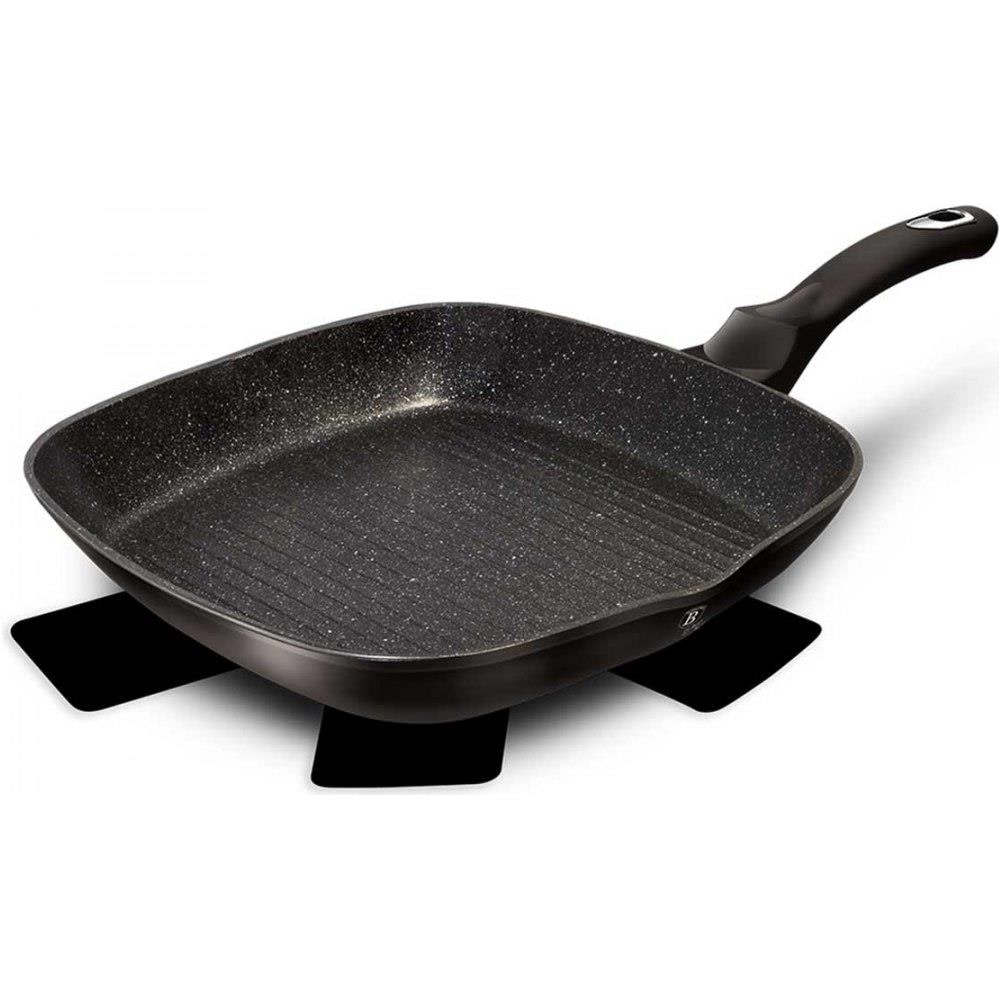Padella Granito 28 Cm Bh-1846 Nero Argento - Foto 3
