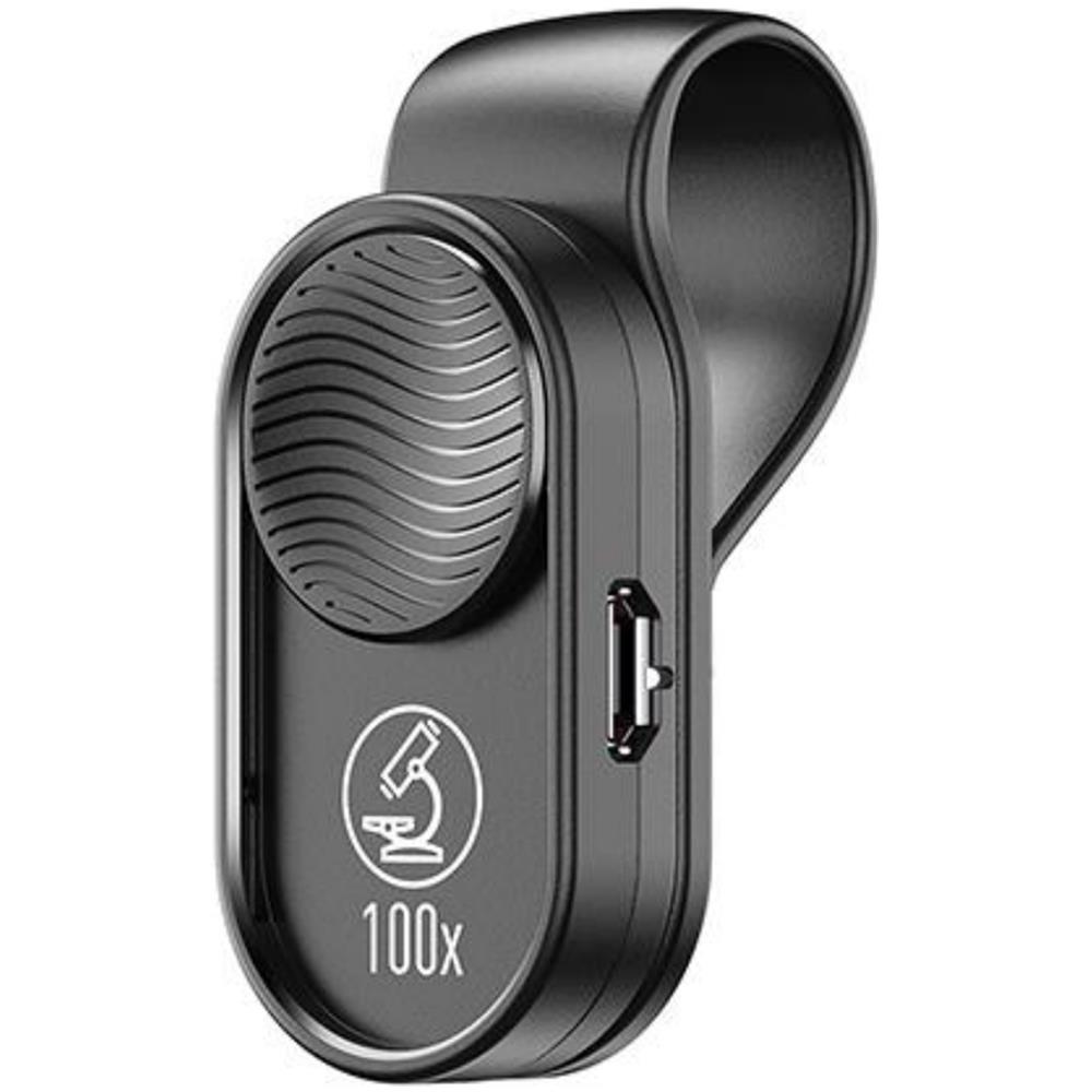 Microscopio Smartphone Zoom 100x Anneau Led Copriobiettivo A Scorrimento 30mah - Foto 2