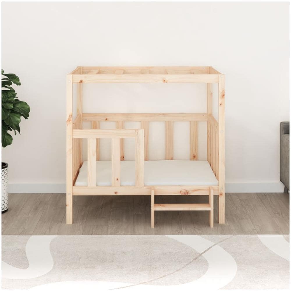 Cuccia per Cani 105,5x83,5x100 cm in Legno Massello di Pino - Foto 7