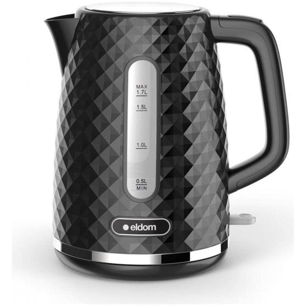 C280c Eldom Bollitore Elli, Capacità 1,7 L, Potenza 2200 W, Nero, Strix, Nero - Foto 1