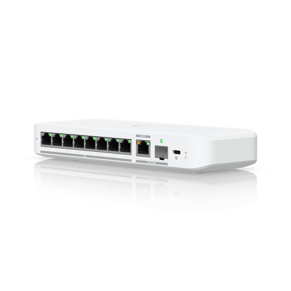 UniFi Flex 2.5G Gestito L2 2.5G Ethernet (100/1000/2500) Supporto Power over Ethernet (PoE) Montaggio da desktop /parete Bianco - Foto 1