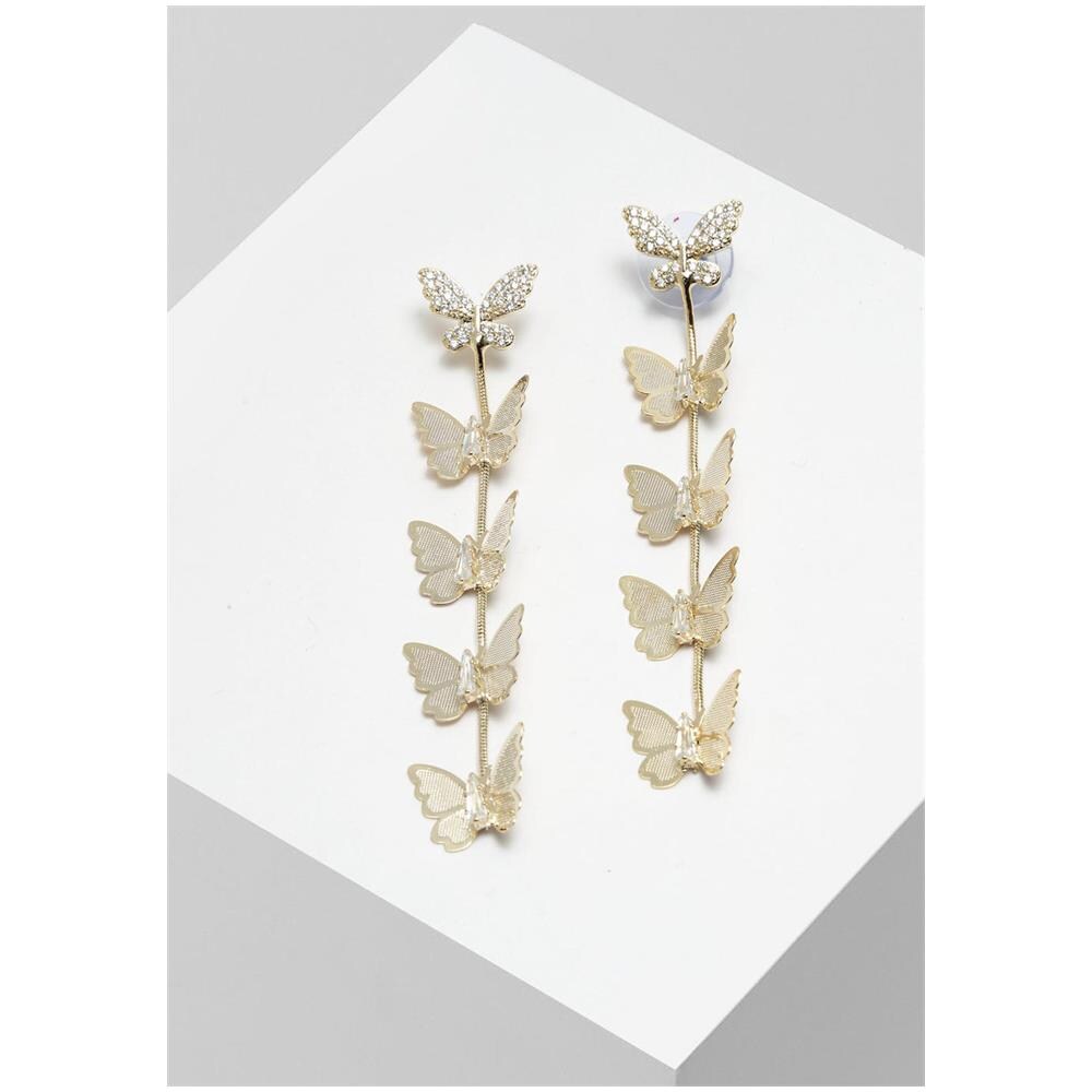 Orecchini Pendenti a Farfalla Placcati Oro - Foto 2