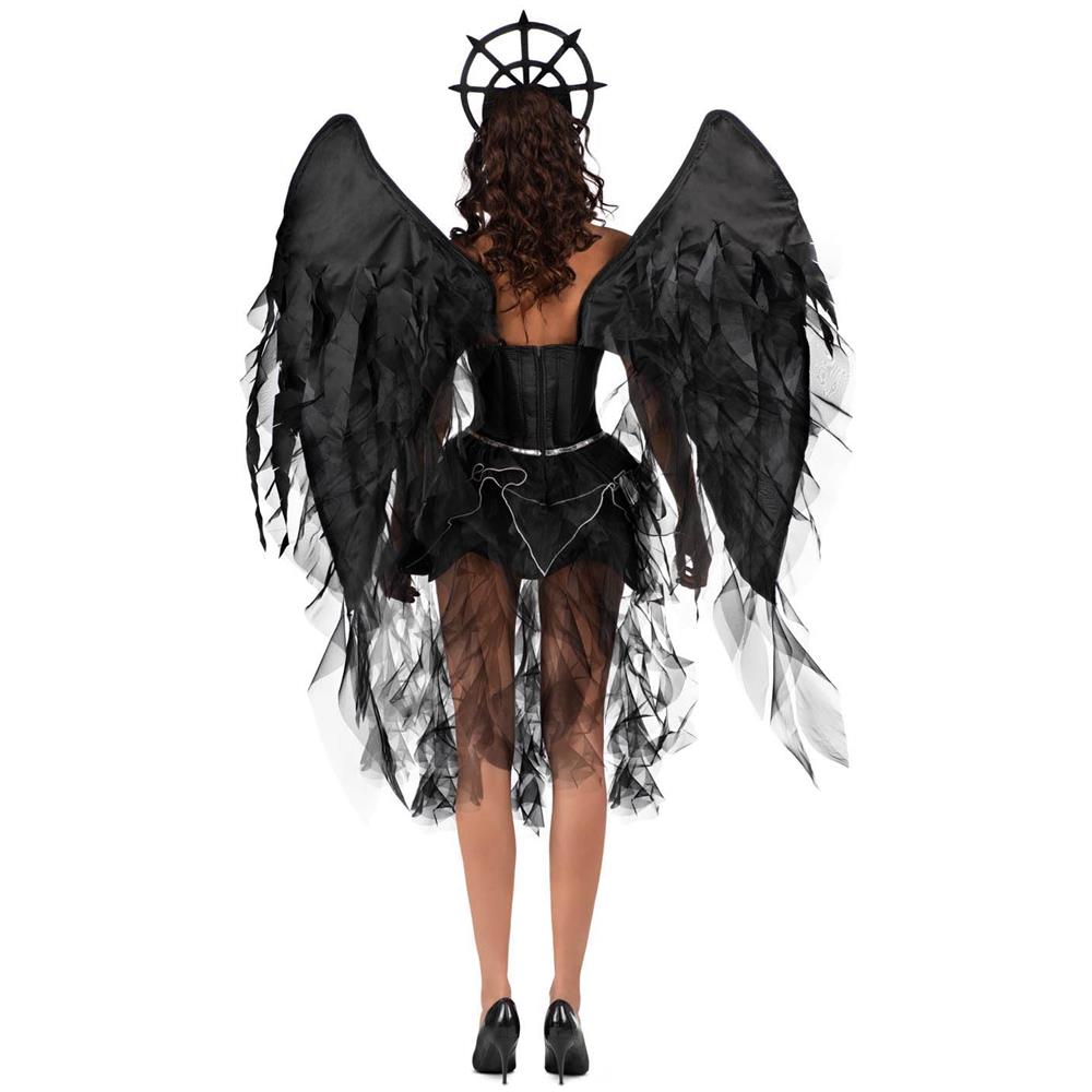 Copricapo, vestito e ali del costume di Dark Angel Taglia XL - Foto 3