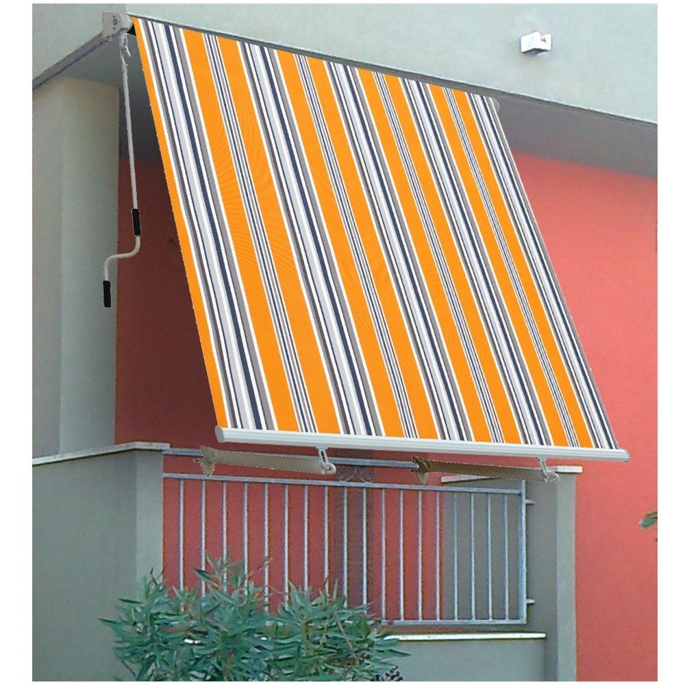 Tenda da Sole a Caduta con Bracci Colore Righe Giallo - Foto 2