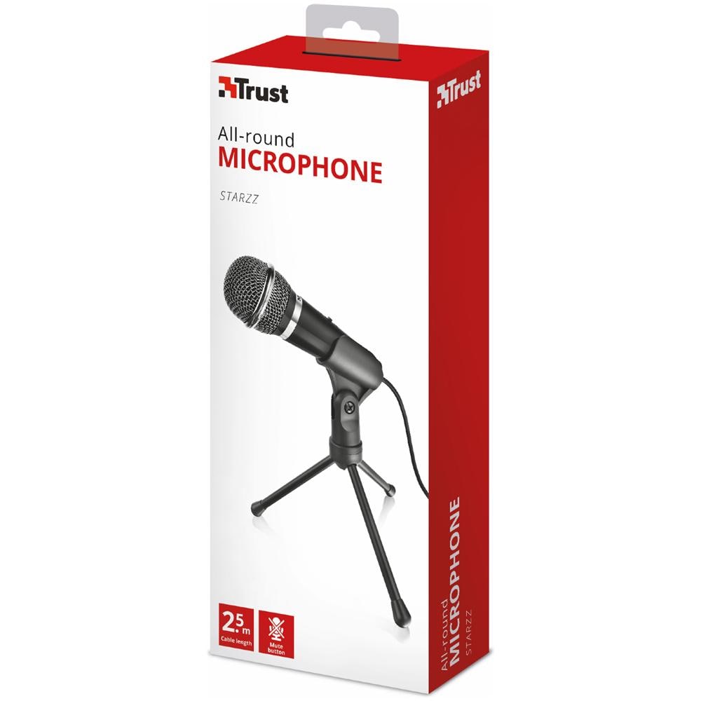 Microfono Starzz Dotato di Interruttore di Disattivazione Audio e Base a Treppiede - Foto 6