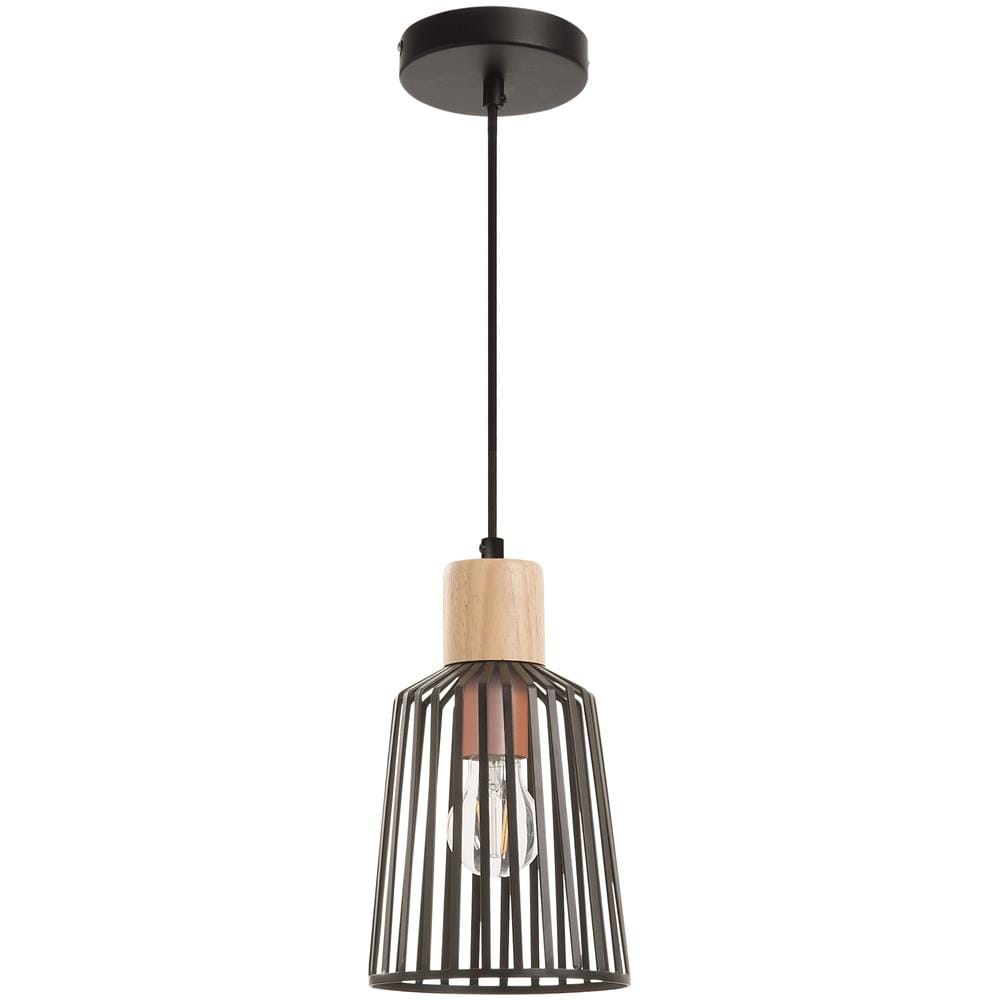 Lampadario Baguet Con Paralume A Gabbia - Foto 1