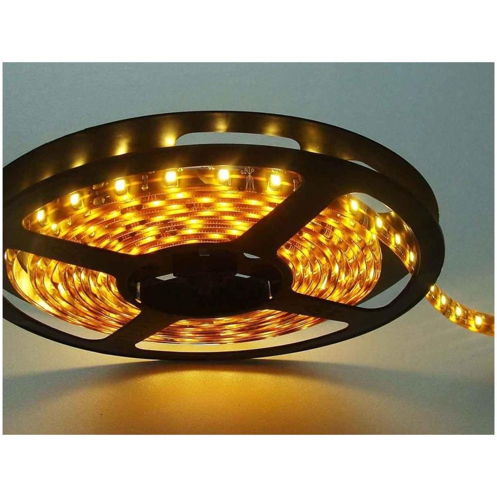 Striscia A Led Luce Calda Smd 5050 Bobina Strip Adesiva 5 M Metri 300 Led Gialla - Foto 1