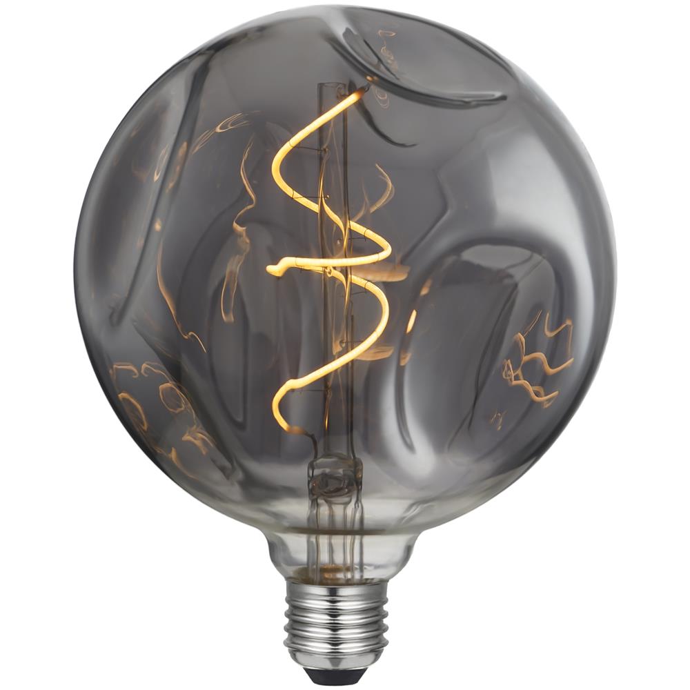 Lampadina Maxi Globo Bumped, Decorativa, Con Filamento A Spirale, Fumo In Vetro, 14 X 14 X 18,5 Cm, 1 X E27, 5w, 150lm, 2000k, 240v - Foto 5