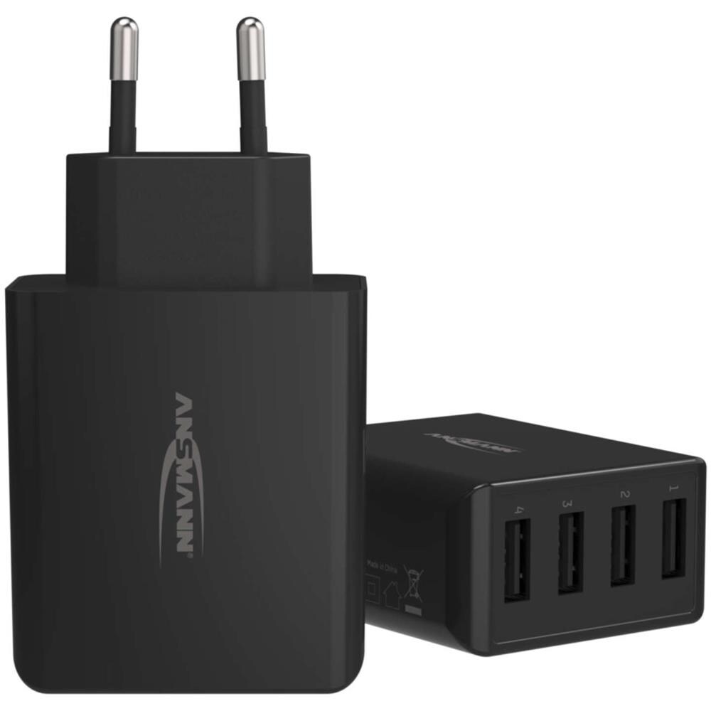 Ansmann Home caricabatt. HC430 4xUSB 3000mA nero - Foto 1