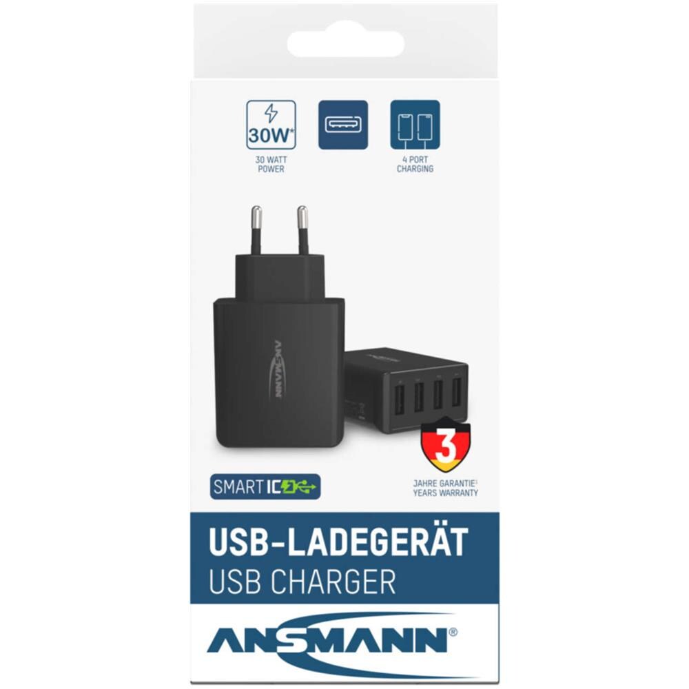Ansmann Home caricabatt. HC430 4xUSB 3000mA nero - Foto 11