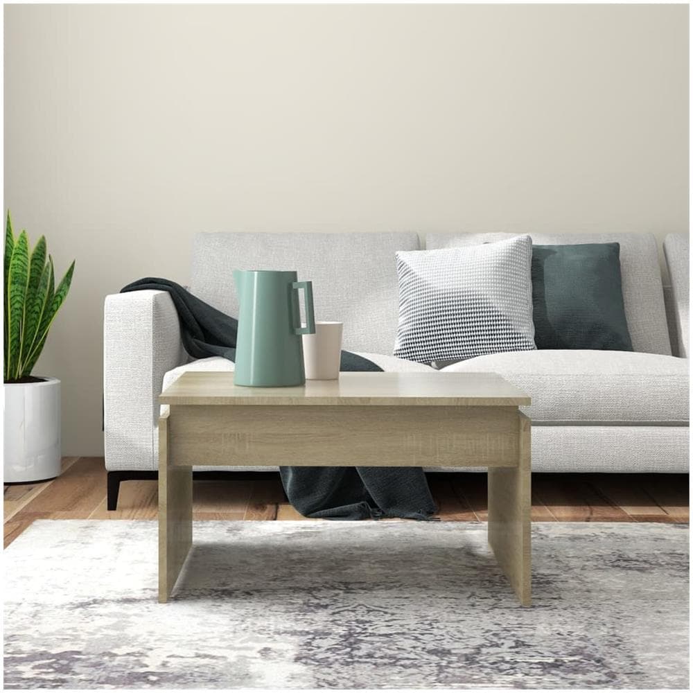 Tavolino da Salotto Rovere Sonoma 68x50x38 cm Legno Multistrato - Foto 3