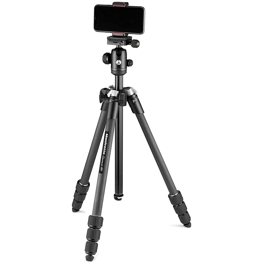Mkelmii4cmb-bh Cavalletto Fotocamere Bluetooth Fibra Di Carbonio Testa A Sfera Nero - Foto 2
