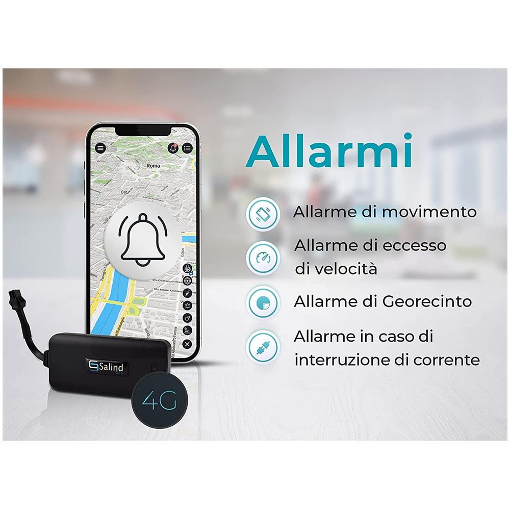 Salind Gps 01 4g- Localizzatore Gps Per Auto, Moto E Veicoli Con Scheda Sim, App Per Android E Iphone - Foto 2