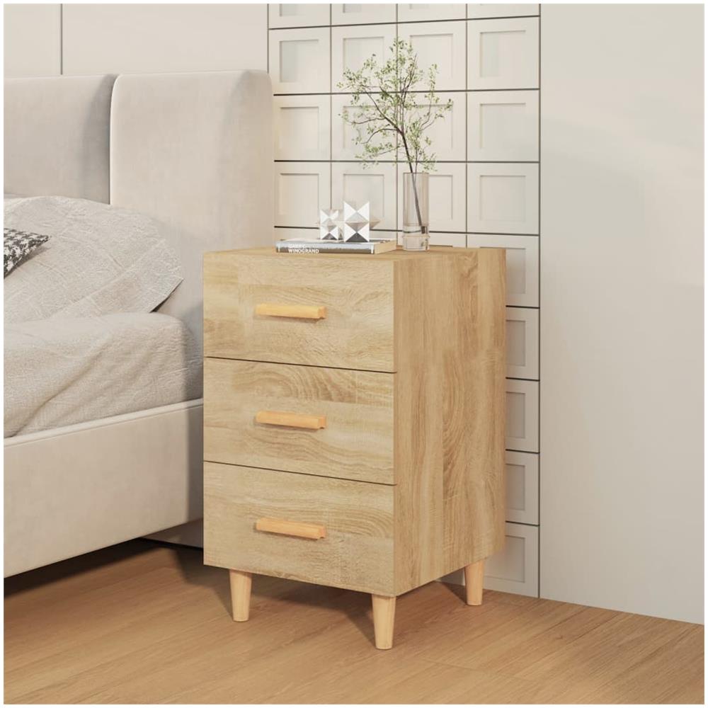 Comodino Rovere Sonoma 40x40x66 Cm In Legno Multistrato - Foto 2