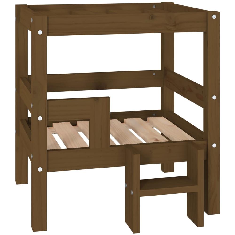 Cuccia per Cani Miele 55,5x53,5x60 cm in Legno Massello di Pino - Foto 1