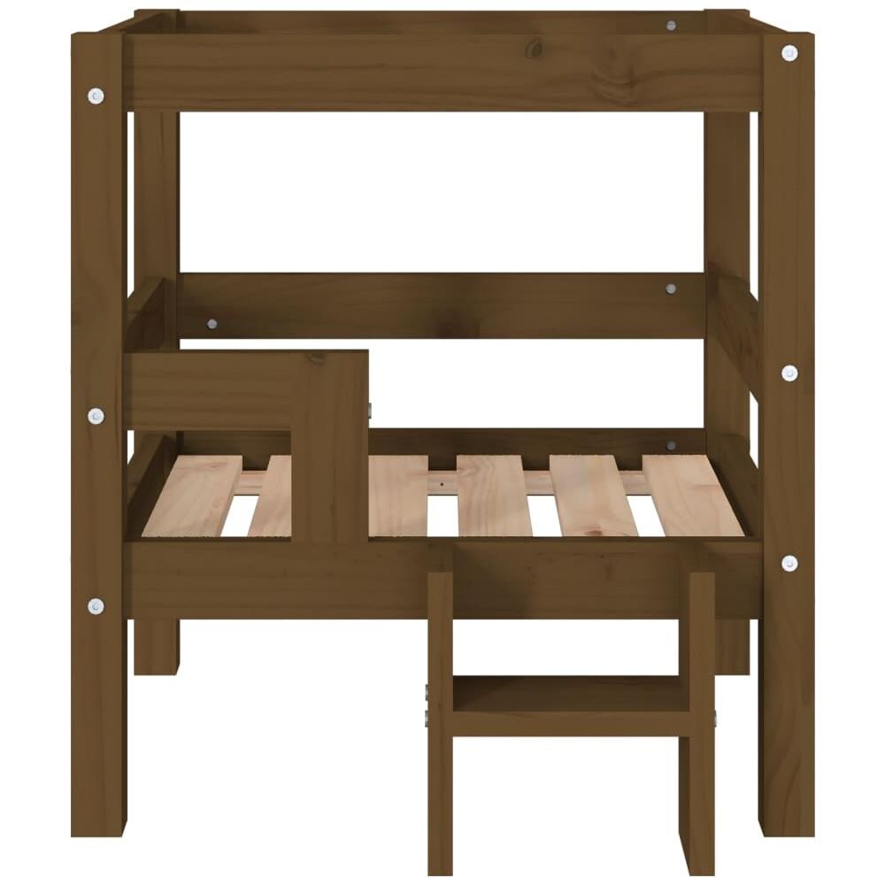 Cuccia per Cani Miele 55,5x53,5x60 cm in Legno Massello di Pino - Foto 7