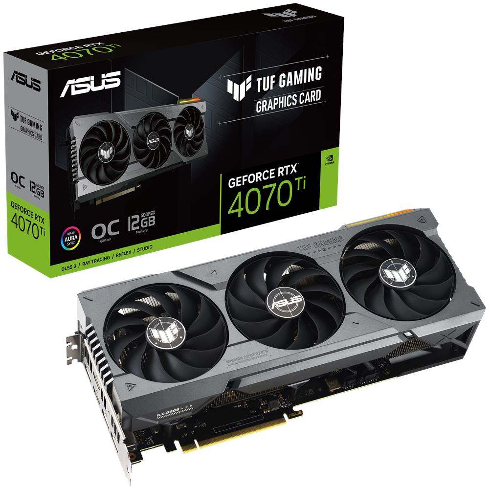 GeForce RTX 4070Ti 12 GB GDDR6X Pci-E 3 x DisplayPort / 2 x HDMI TUF Gaming - Foto 1
