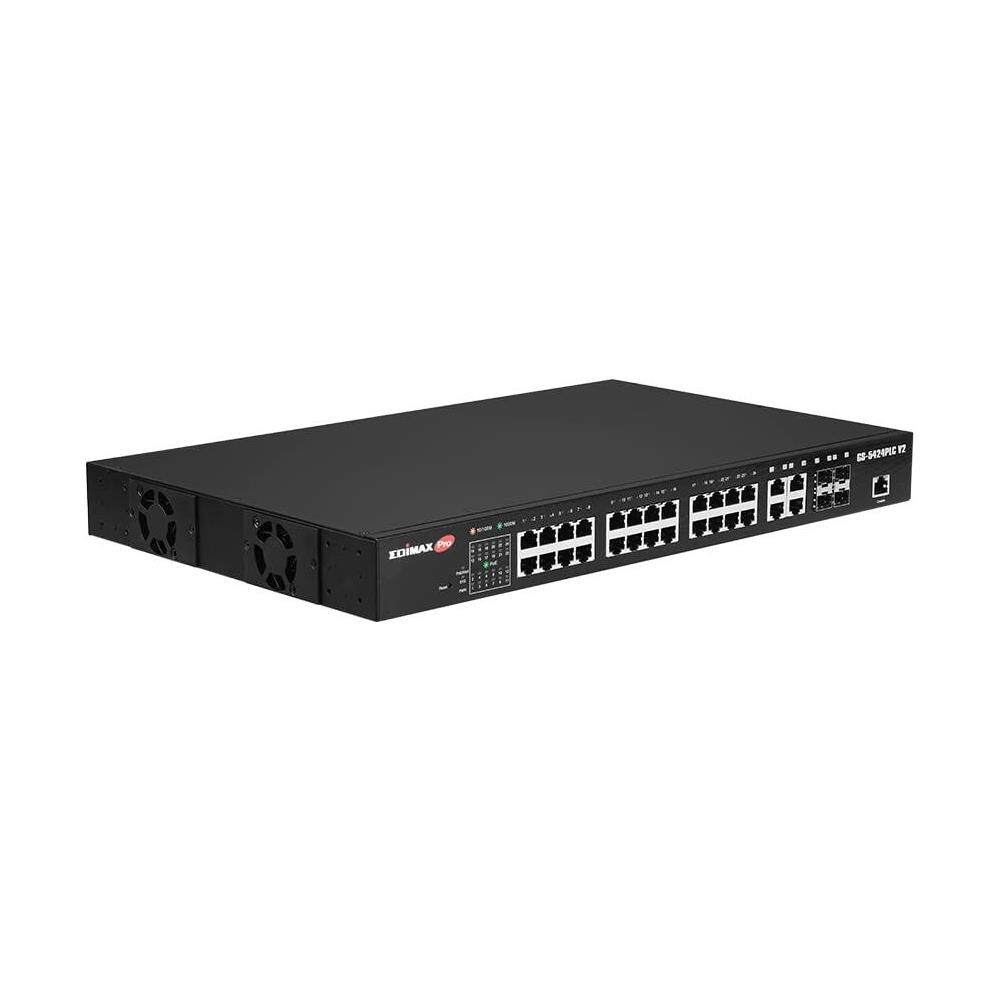 Switch di Rete GS-5424PLC V2 Gestito 28 Porte RJ-45 4 Porte SFP Colore Nero - Foto 2