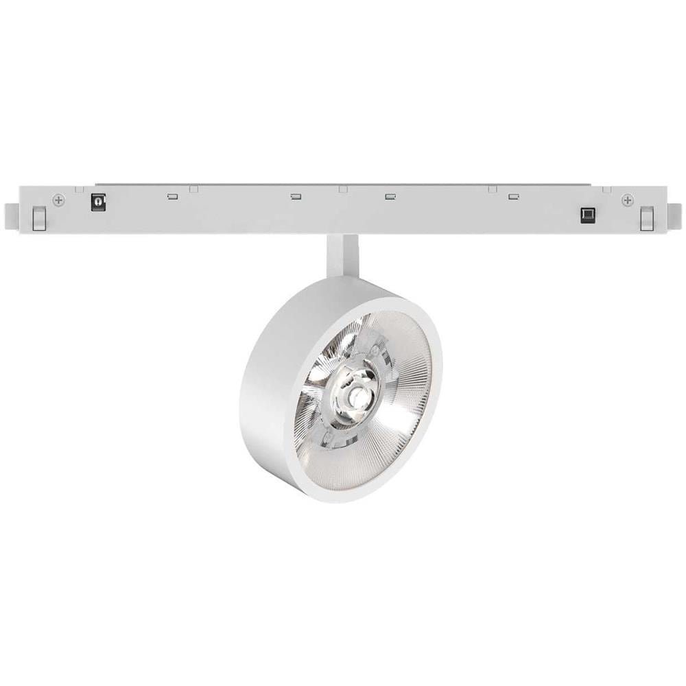 Ego Track Flat Single 09w 3000k Dali - L 230 X H 140 X P 46 Mm - Bianco - Foto 1