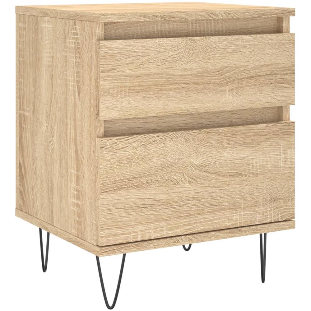 Comodino Rovere Sonoma 40x35x50 Cm In Legno Multistrato - Foto 2