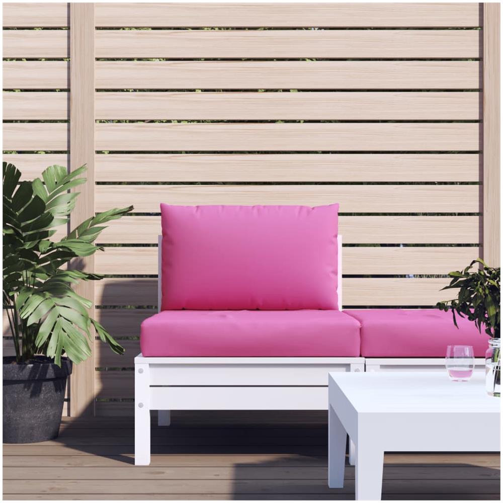 Cuscini Per Pallet 2 Pz Rosa In Tessuto Oxford - Foto 1