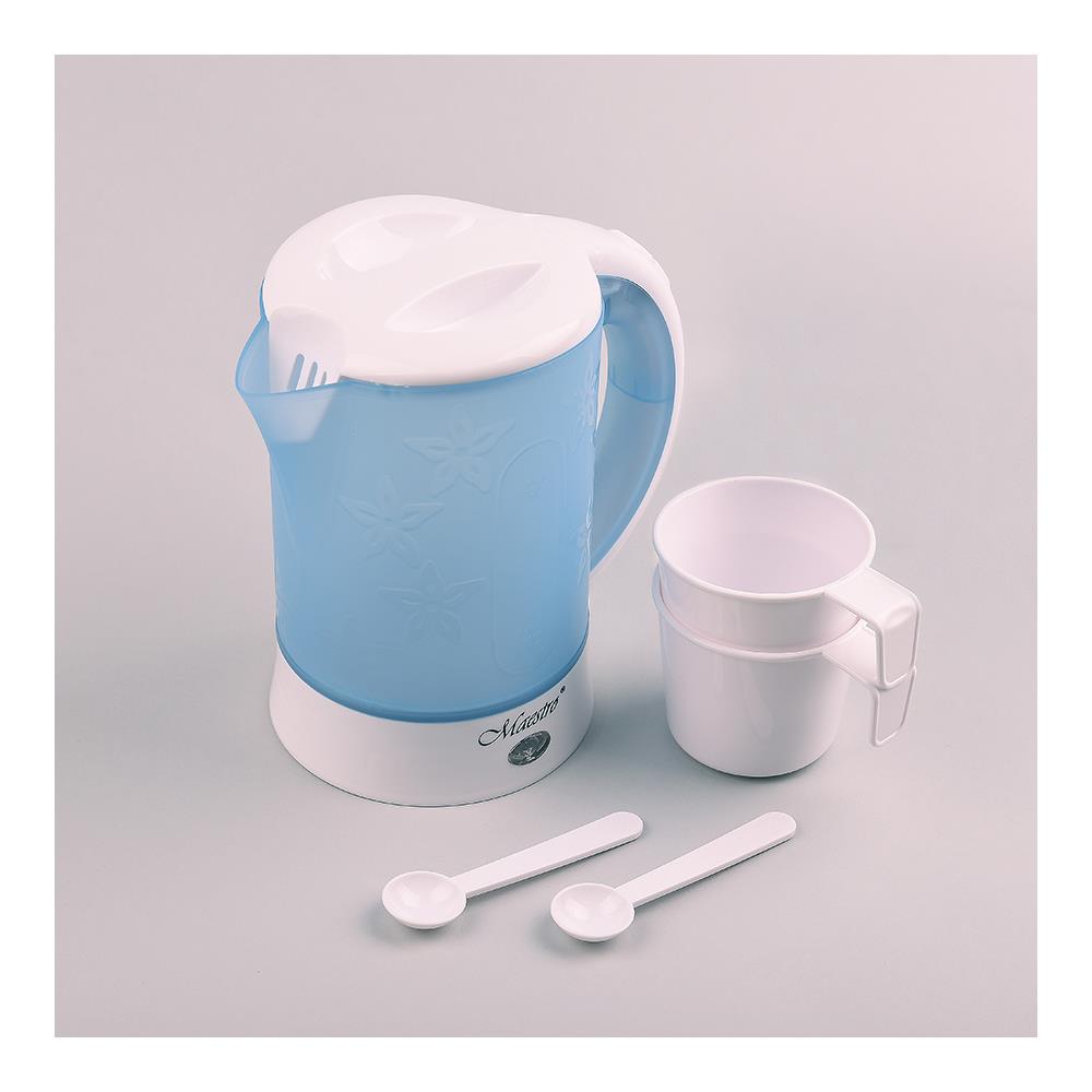 MR010 bollitore elettrico 0,6 L 600 W Blu, Bianco - Foto 6