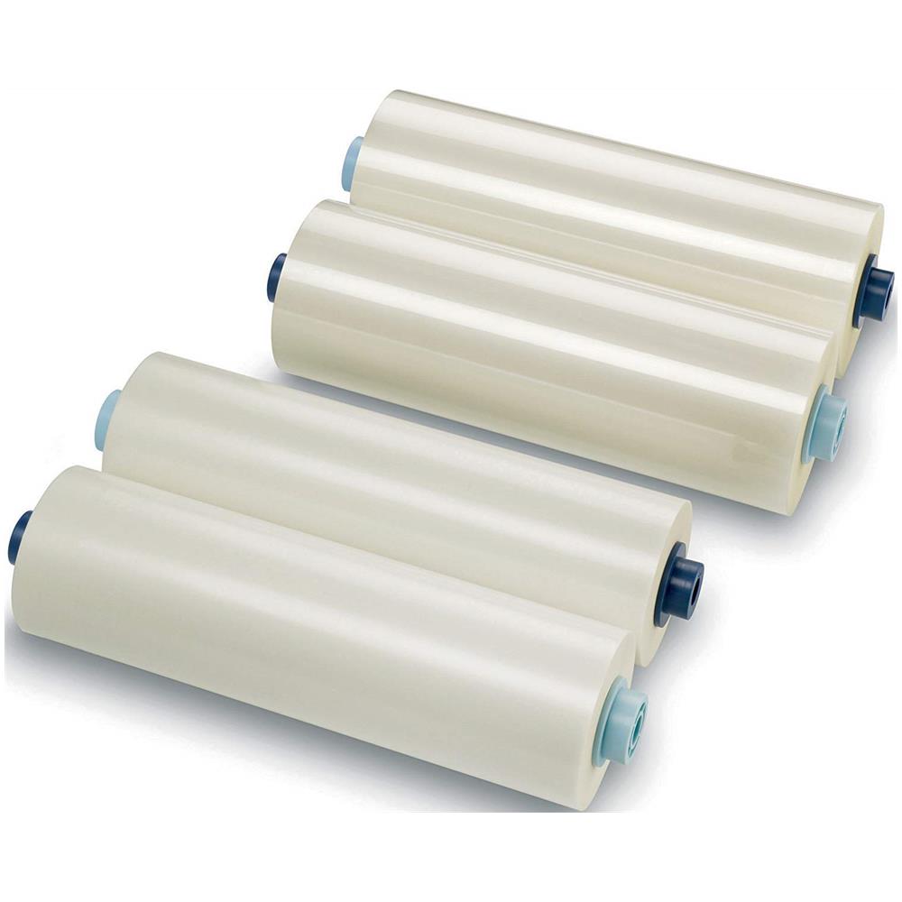 2 bobine film x plastificazione 305mmx75mt 75mic. lucido - Foto 2