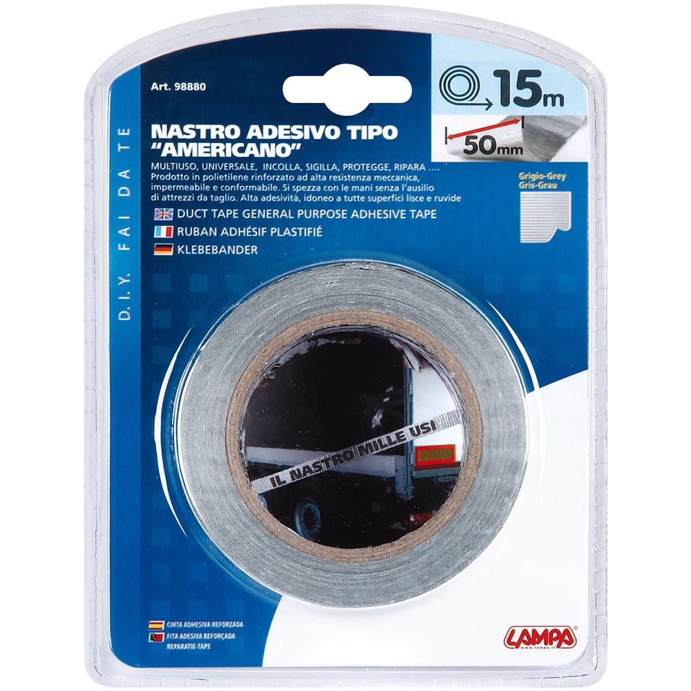Nastro Adesivo Tipo Americano 5cm X 15mt Grigio - Foto 7