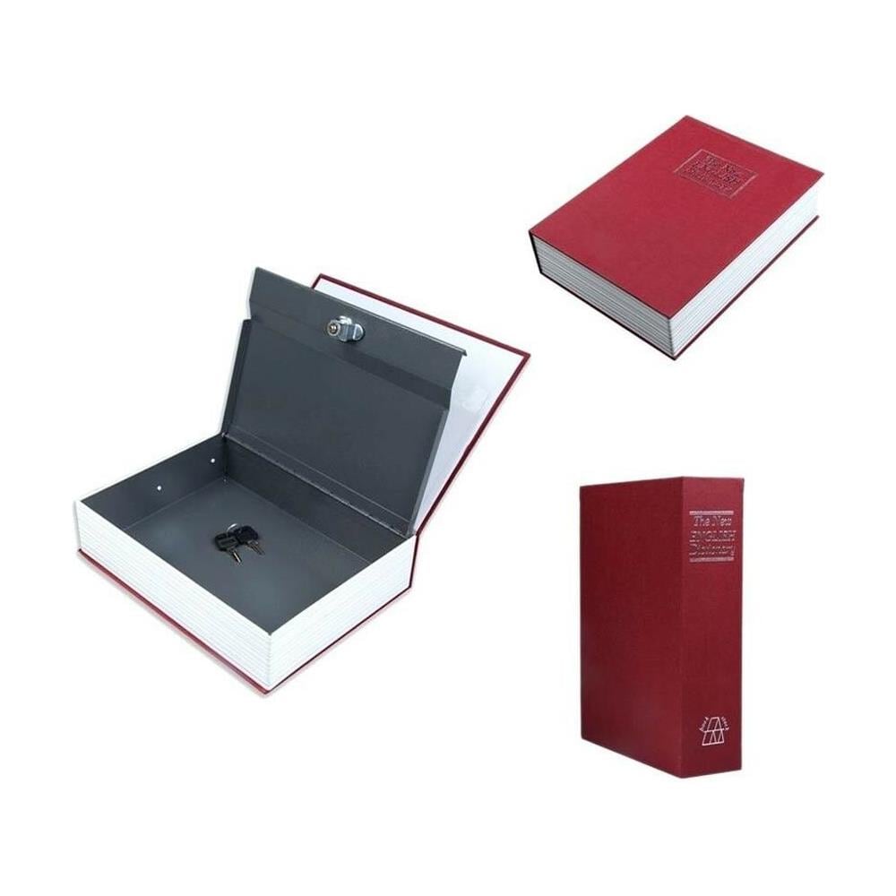 Cassetta Di Sicurezza Cassaforte Segreta Salvadanaio Libro Vocabolario 24x15 Cm - Foto 2