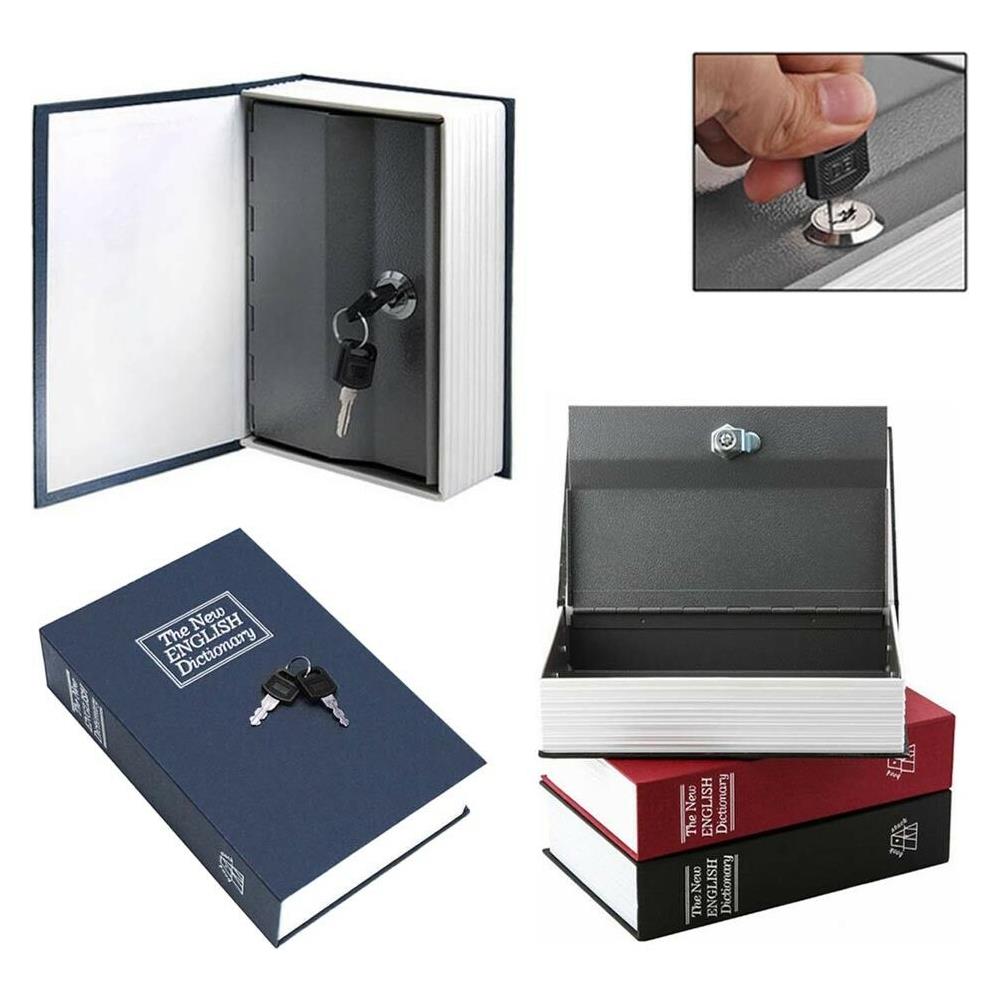 Cassetta Di Sicurezza Cassaforte Segreta Salvadanaio Libro Vocabolario 24x15 Cm - Foto 1