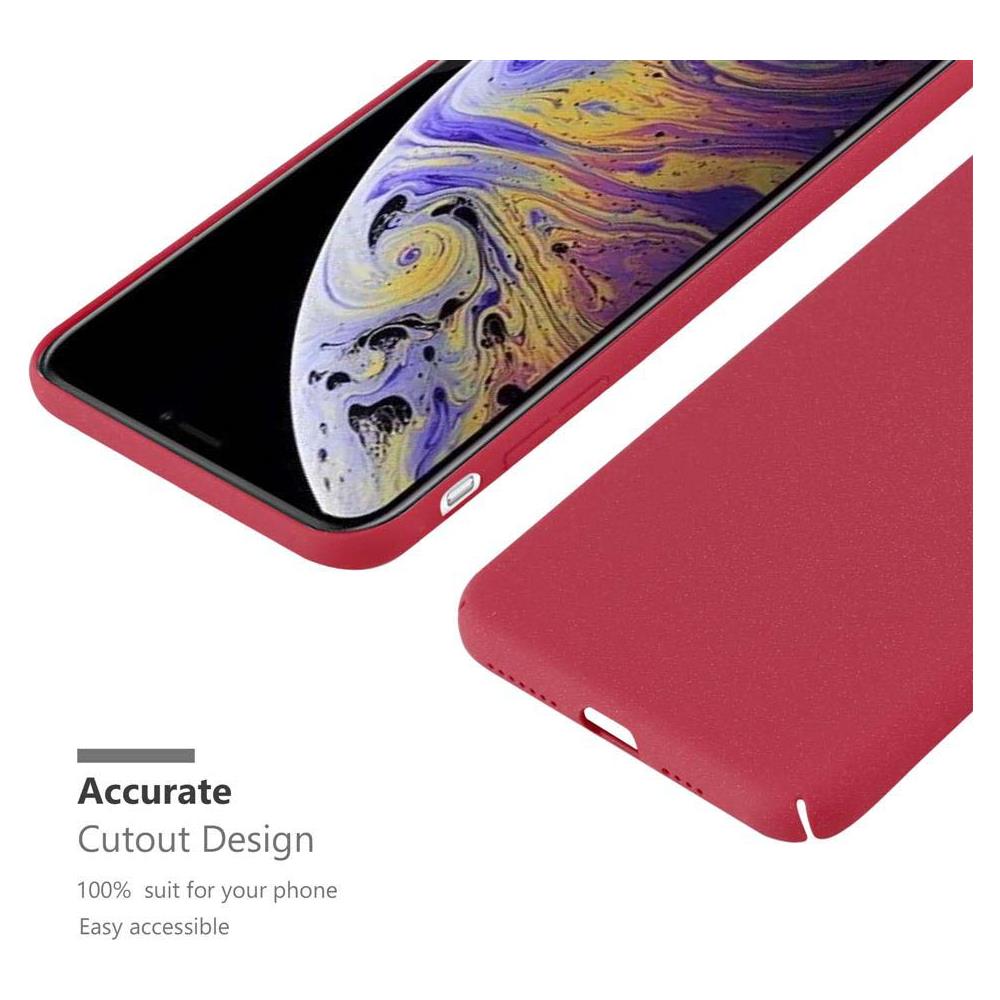 Custodia Compatibile Con Apple Iphone Xs Max In Frosty Rosso - Hard Case Coperchio Protettivo In Frosted Look Contro I Graffi E Gli Urti - Foto 6