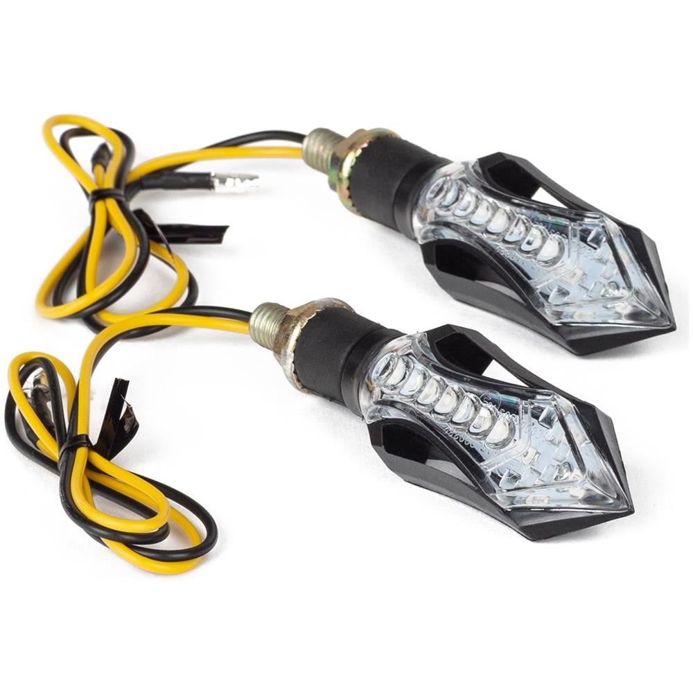 Design Unico Indicatori Direzione Frecce 12v Universali A-pro Moto Nero - Foto 3