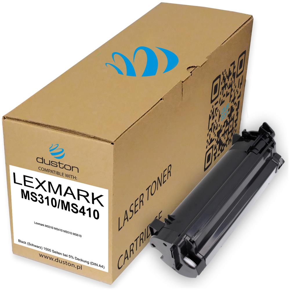 TONER COMPATIBILE - 2x 50f2000, 502 Negro Compatible Con Lexmark Ms310 Ms410 Ms510 Ms610 - Foto 2